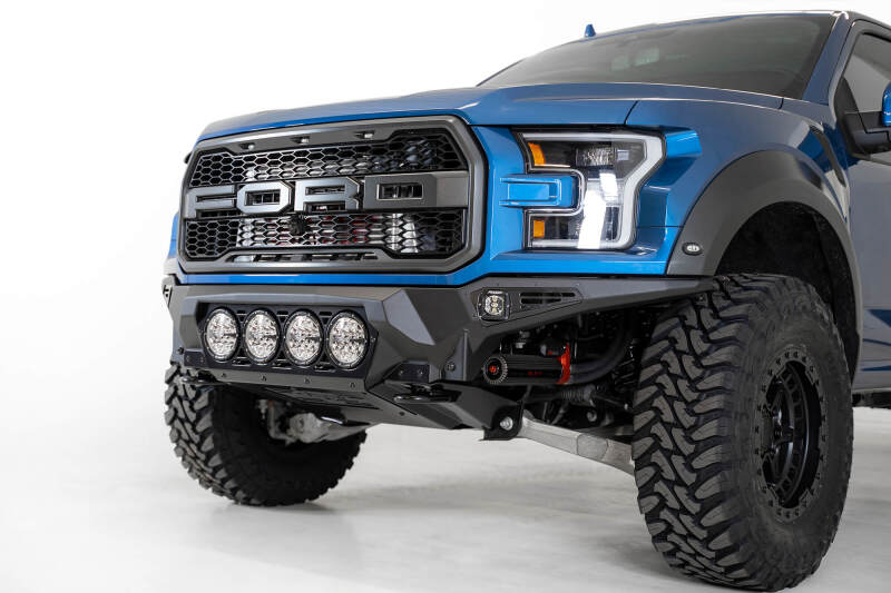 Addictive Desert Designs 17-20 Ford F-150 Raptor Bomber Front Bumper w/ 4 Rigid 360 6in Round Mounts thumbnail 7