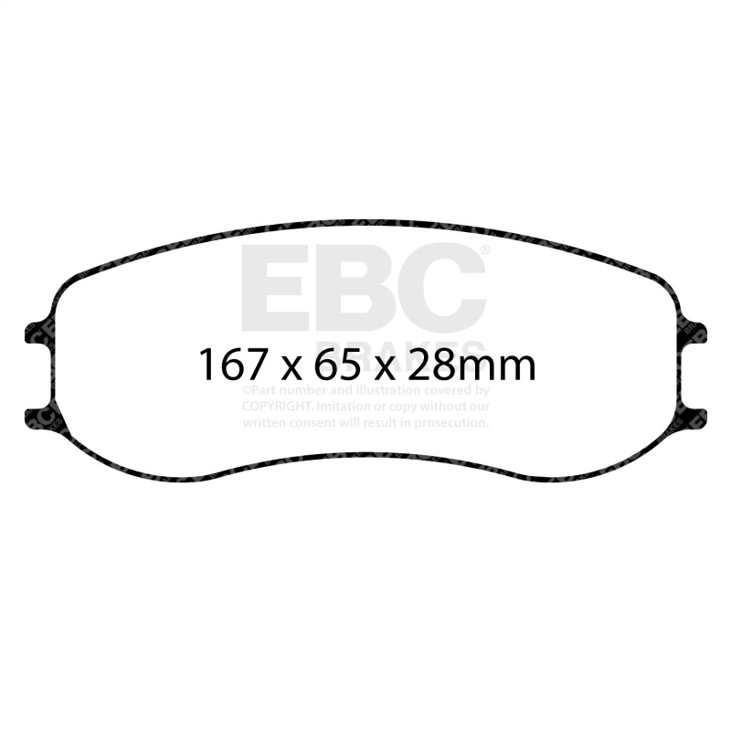 EBC Racing Porsche 991 GT3 Cup MR (w/PFC Brakes) SR-21 Sintered Race Front Brake Pads