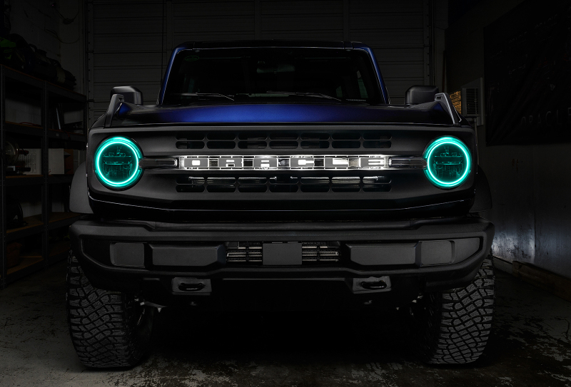 Oracle 2021 Ford Bronco Base Headlight LED Halo Kit - ColorSHIFT - w/o Controller thumbnail 3