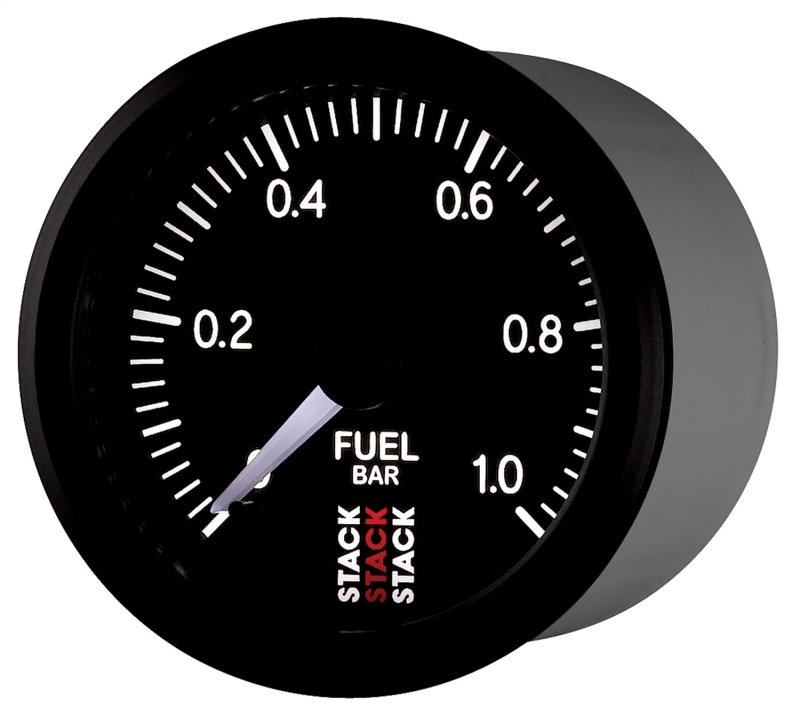 Autometer Stack 52mm 0-1 Bar M10 Male Pro Stepper Motor Fuel Pressure Gauge - Black thumbnail 5