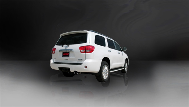 Corsa 2008-2017 Toyota Sequoia 5.7L V8 Touring Cat-Back Exhaust w/Black 4in Tip thumbnail 5