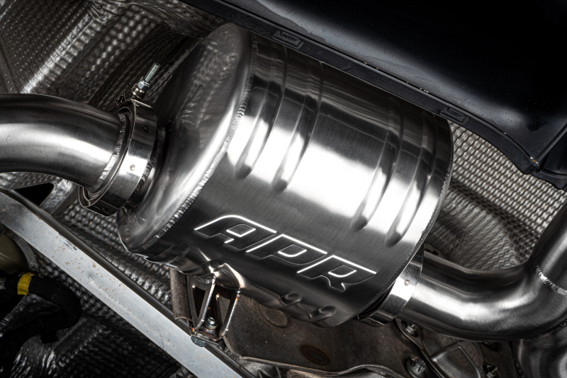APR 17-25 Porsche Boxster/Cayman 718 (982) 2.0T/2.5T Catback Exhaust Left Muffler thumbnail 3