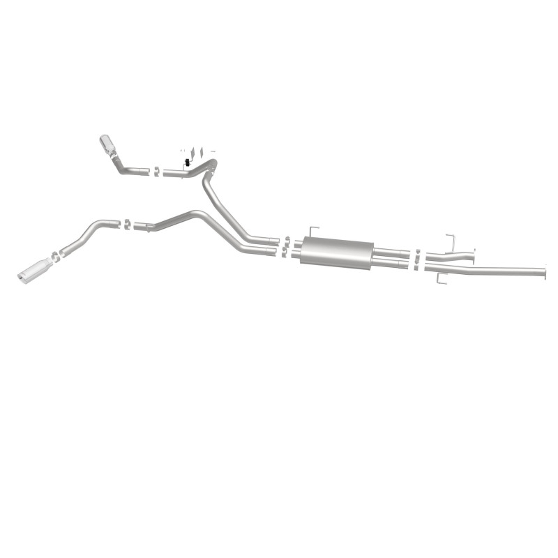 MagnaFlow Cat-Back 10-15 Toyota Tundra SC LB / CC SB 4.6L/5.7L V8 SS 2.5 Dual Split Rear 4in Tip thumbnail 7