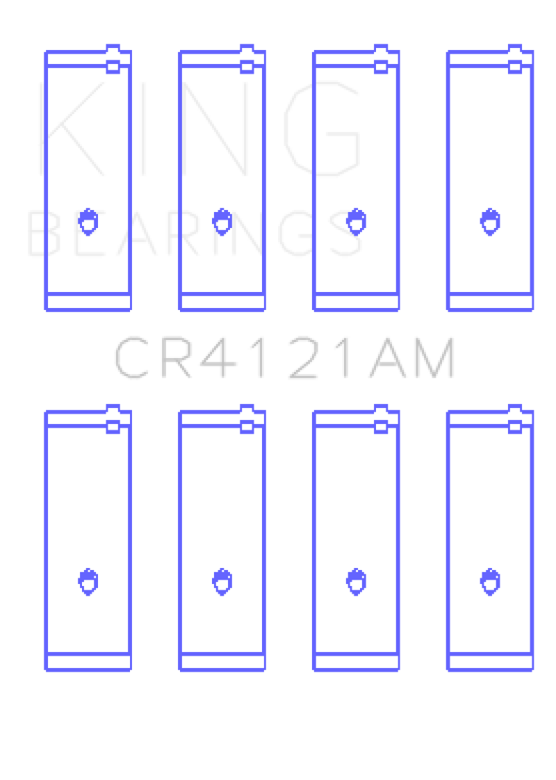 King GM DOHC 16 Valve / Toyota SOHC 8 Valve / DOHC 16 Valve (Size STD) Rod Bearing Set thumbnail 2