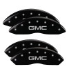 MGP 4 Caliper Covers Engraved Front & Rear GMC Black Finish Silver Char 2009 GMC Savana 2500 thumbnail 8