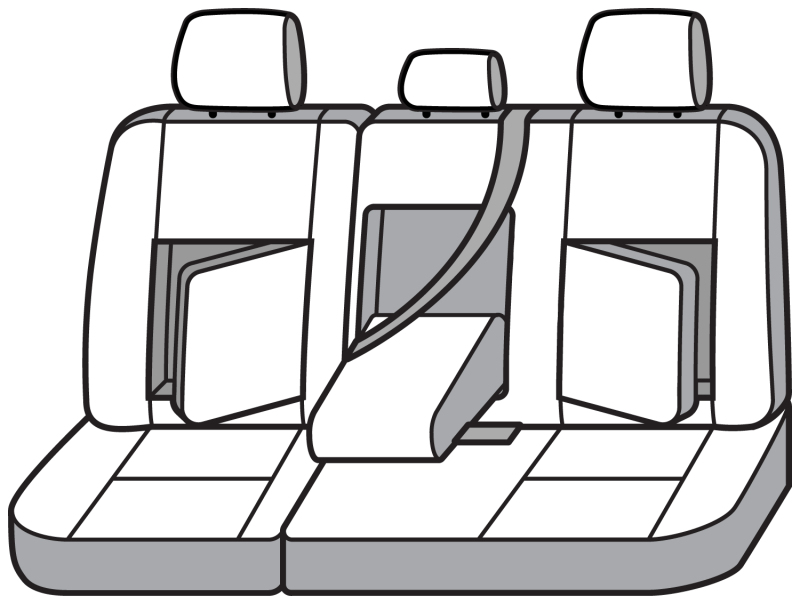 Covercraft 19-25 Chevrolet Silverado Carhartt Super Dux SeatSaver Sec Row Custom Seat Cover -Gravel thumbnail 6
