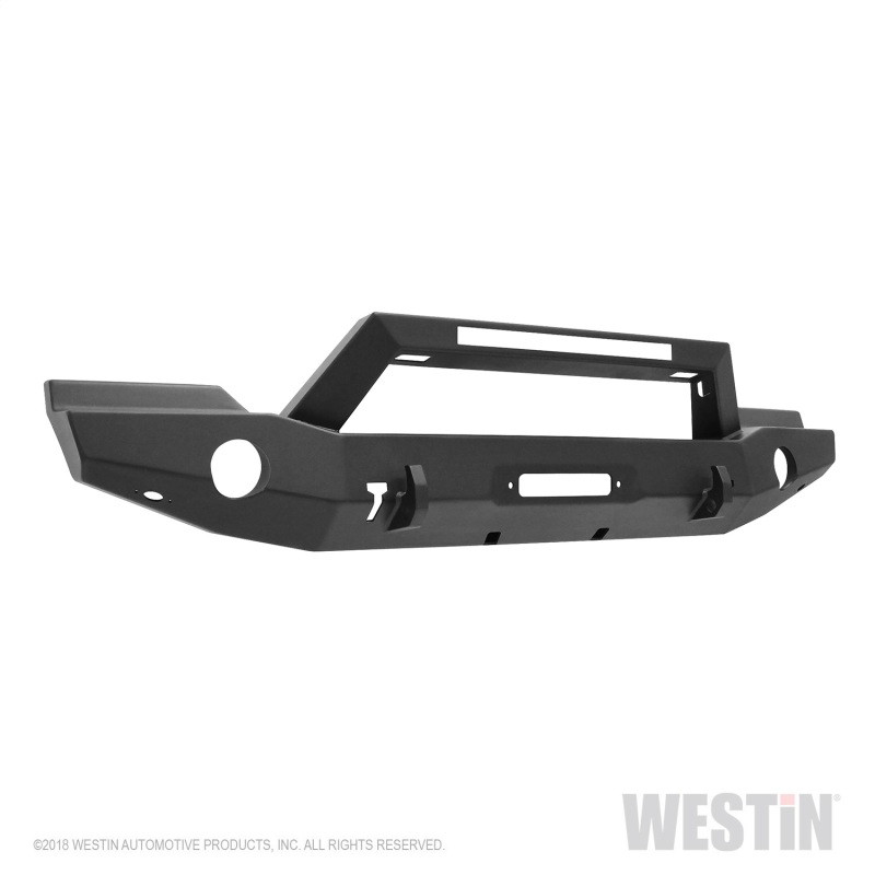 Westin 07-18 Jeep Wrangler JK WJ2 Full Width Front Bumper w/LED Light - Tex. Blk thumbnail 6
