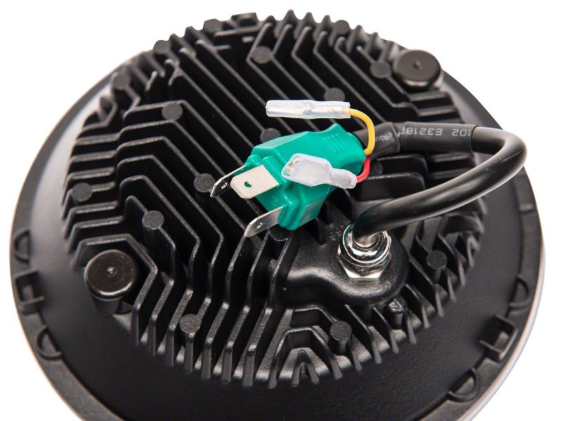 Raxiom 07-18 Jeep Wrangler JK Axial 7-In LED Headlights w/ DRL Turn Signals- Black Housing (Clear) thumbnail 2