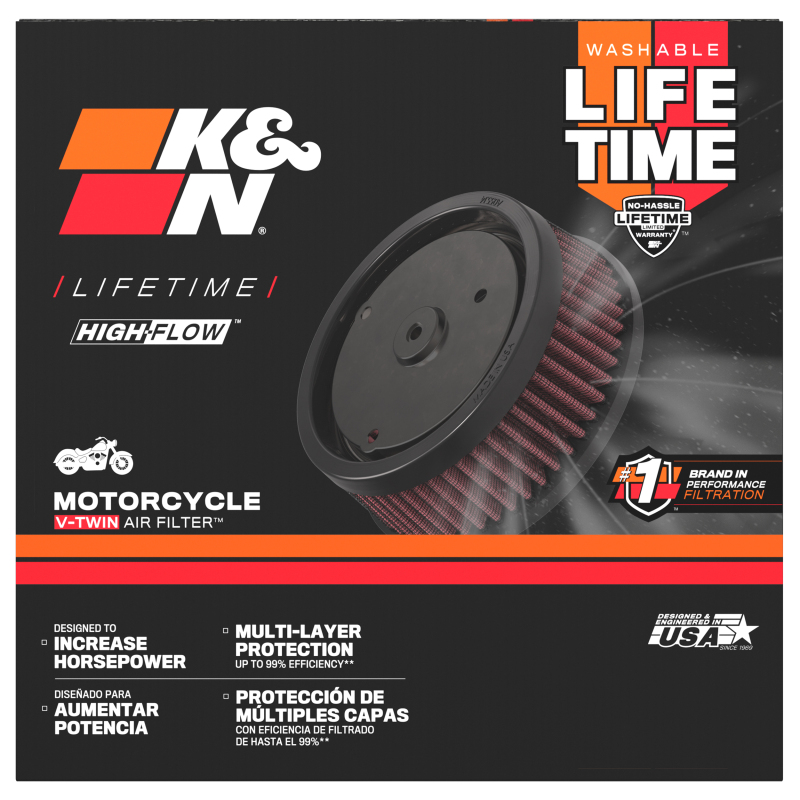 K&N 99-01 Harley-Davidson Twin Cam F/I Air Filter