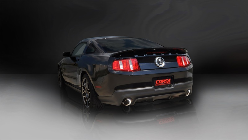 Corsa 2011-2012 Ford Mustang Shelby GT500 5.4L V8 Polished Sport Axle-Back Exhaust thumbnail 9