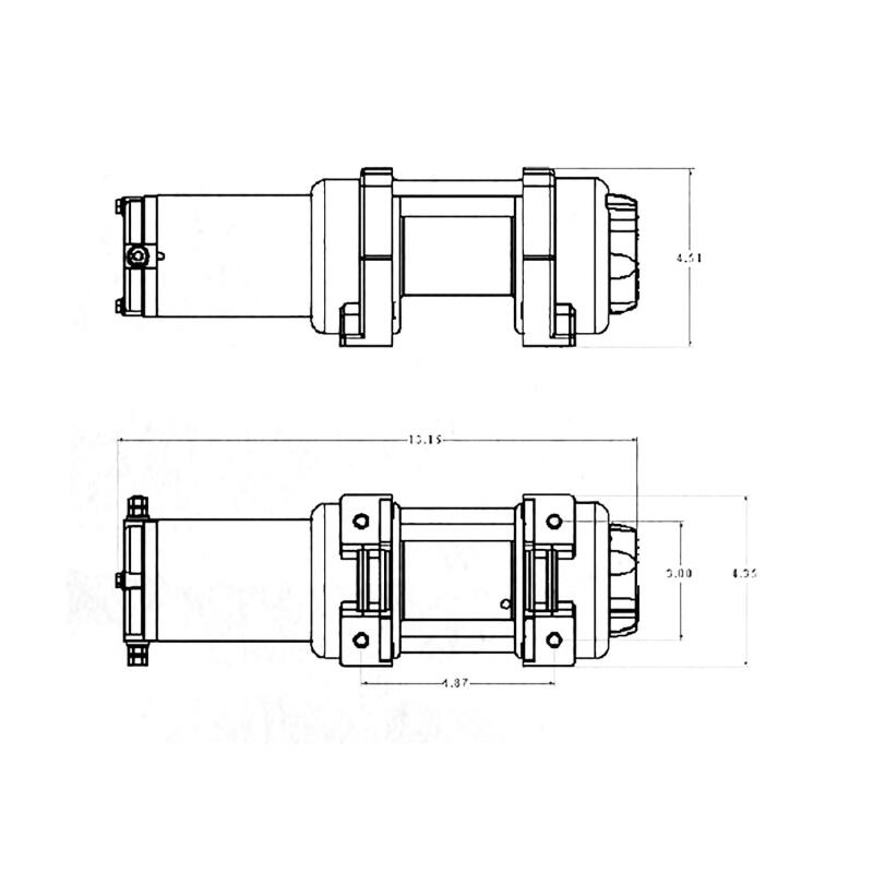 Superwinch 4000 LBS 12V DC 3/16in x 50ft Steel Rope LT4000 Winch thumbnail 3