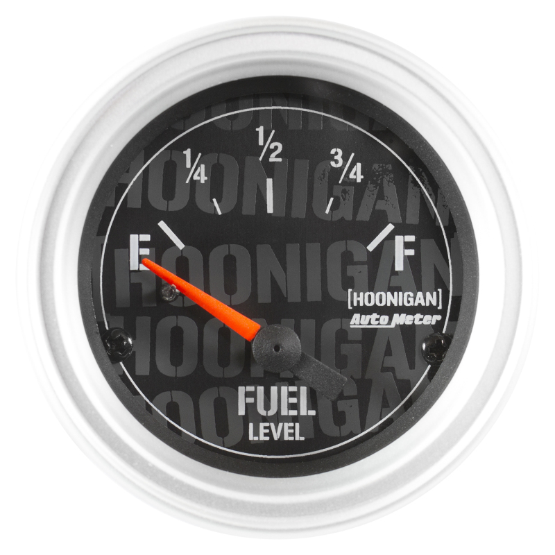 Autometer Hoonigan 52mm 24 Ohm Empty 33 Ohm Full Electronic Fuel Level Gauge thumbnail 3