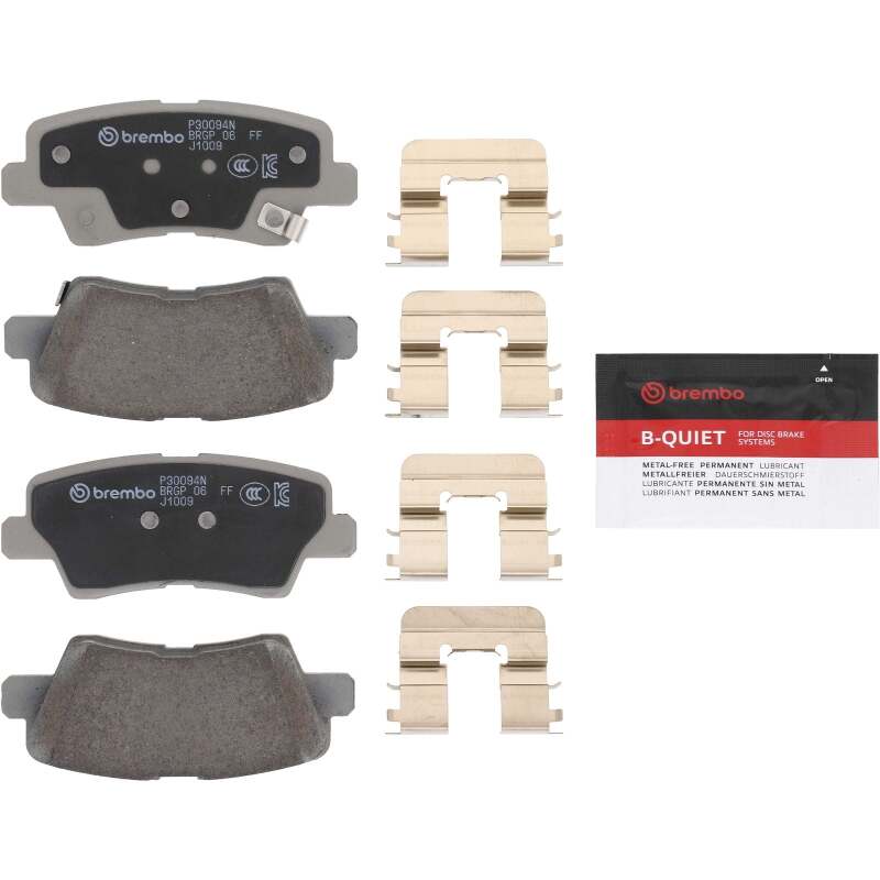 Brembo OE 2017 Hyundai Elantra/18-22 Ioniq/18-19 Sonata/16-17 Veloster Ceramic Brake Pad - Rear thumbnail 2