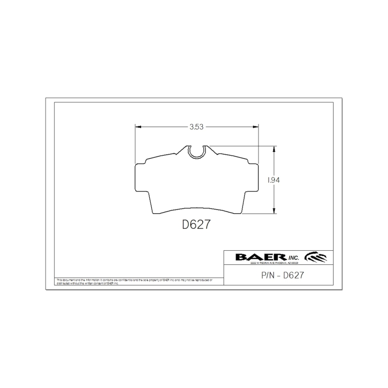 Baer Brakes Replacement Pads for Rear Classic and Ironsport Systems thumbnail 2