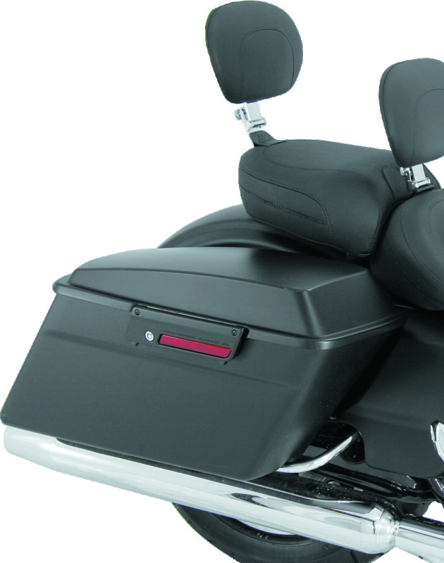 Mustang 08-21 Harley FL Touring Recessed Passenger Seat with Backrest - Black