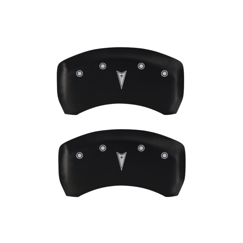 MGP 4 Caliper Covers Engraved Front Pontiac Engraved Rear Arrow Red finish silver ch thumbnail 7