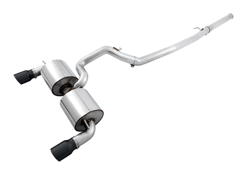 AWE Tuning Ford Focus RS Touring Edition Cat-Back Exhaust - Non-Resonated - Diamond Black Tips thumbnail 5