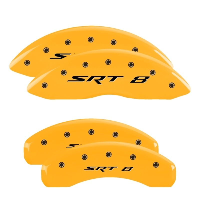MGP 4 Caliper Covers Engraved Front & Rear MGP Yellow Finish Black Char 2007 Suzuki Grand Vitara thumbnail 5