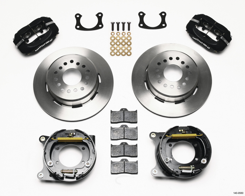 Wilwood Forged Dynalite P/S Park Brake Kit New Big Ford 2.50in offset Staggered Shock