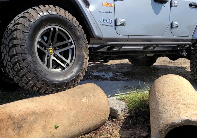 N-Fab Trail Slider Steps 18-20 Jeep Wrangler JL 4 Door SUV - SRW - Textured Black thumbnail 8