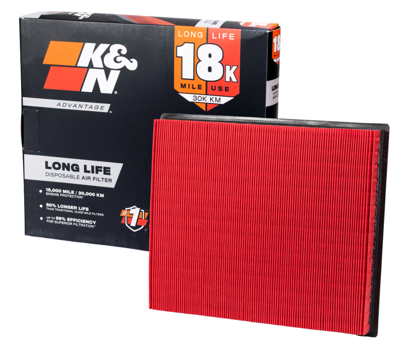 K&N Advantage Air Filter 18K Miles Nissan Titan Pathfinder Frontier Xterra Armada 04-10 thumbnail 3