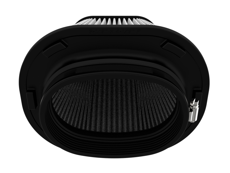 aFe Track Series Intake Pro DRY S Air Filter (6-1/8x4-1/8)IN F x(9-1/4x7-1/4)IN B x(6x4)IN Tx7-1/8IN
