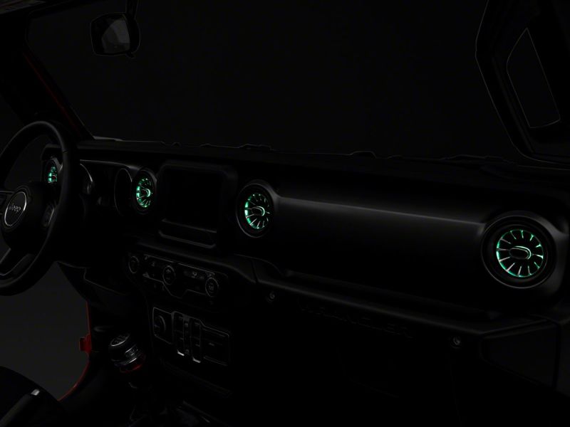 Raxiom 18-23 Jeep Wrangler JL LED Ambient Vent Lighting Kit thumbnail 3