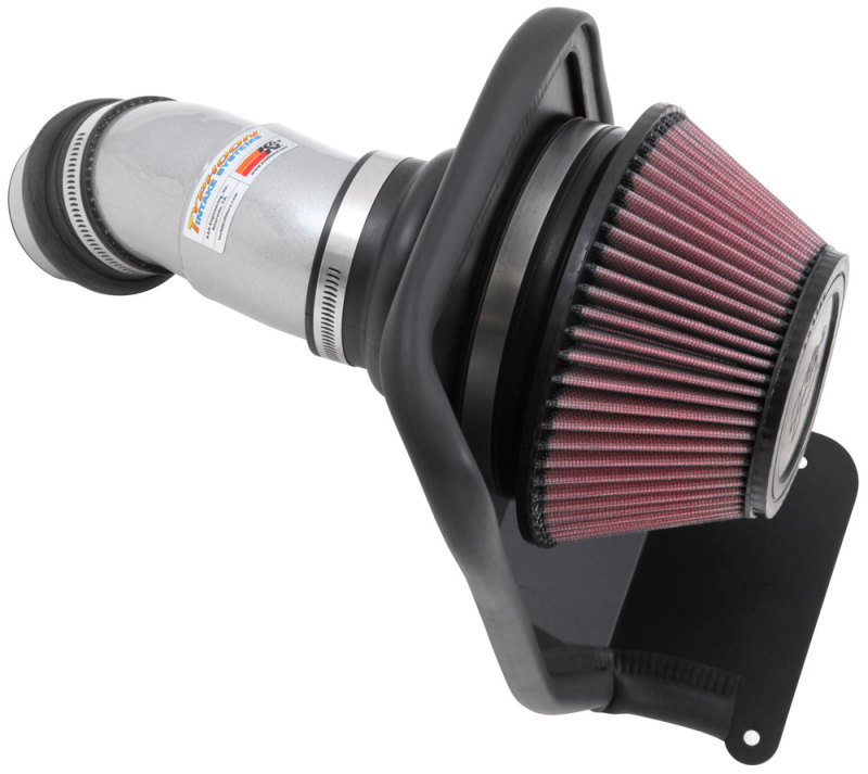 K&N 14-16 Kia Soul L4 2.0L Typhoon Cold Air Intake Aluminum Silver thumbnail 2