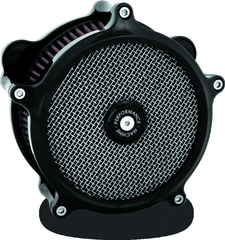 Performance Machine Air Cleaner Slim - Black Ano thumbnail 2