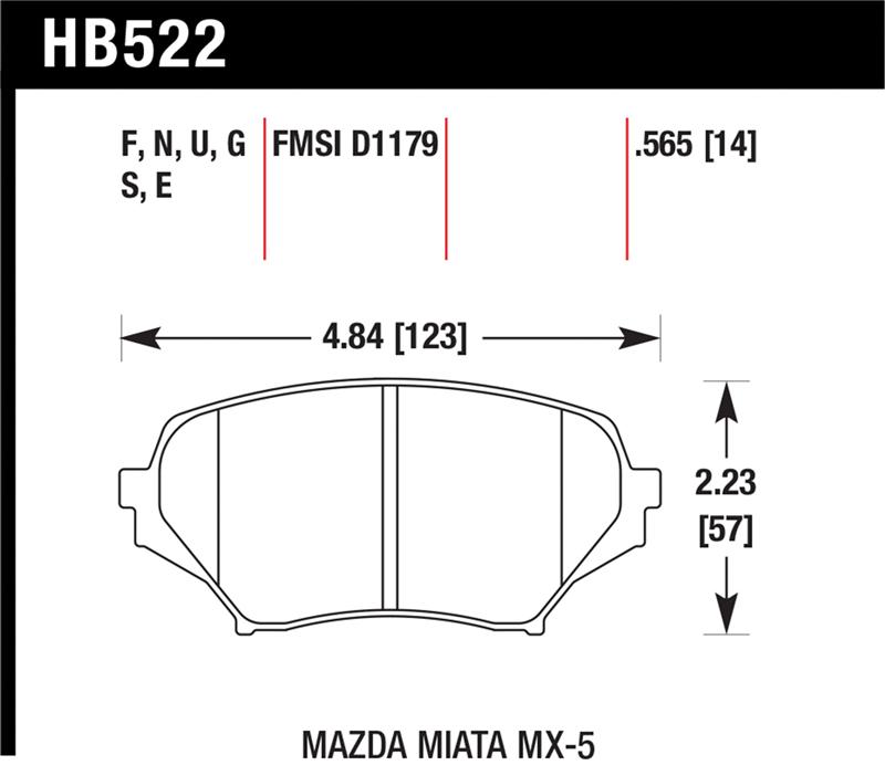 HAWK HPS 5.0 Brake Pad Sets