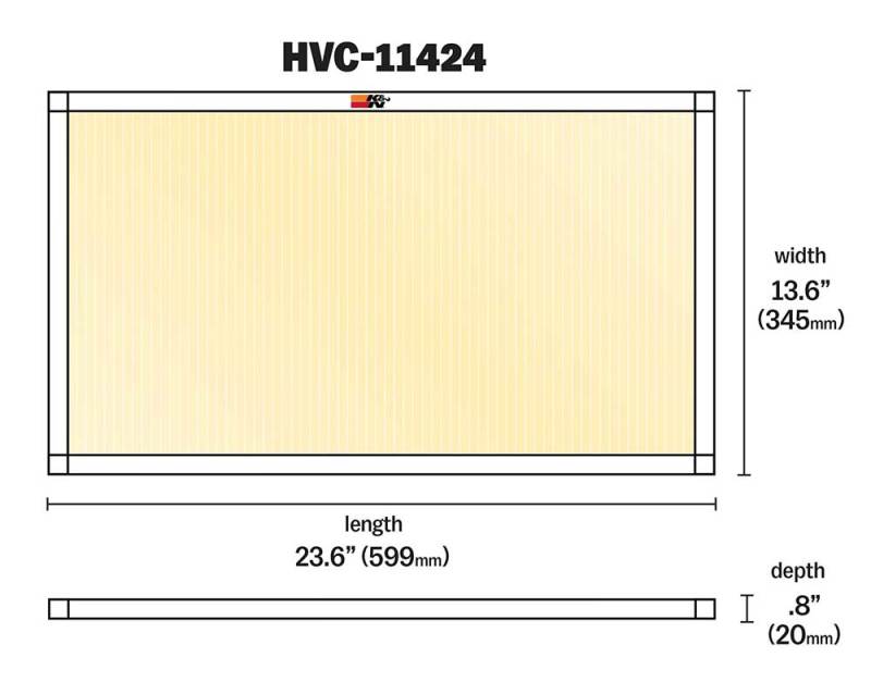 K&N HVAC Filter - 14 X 24 X 1 thumbnail 6