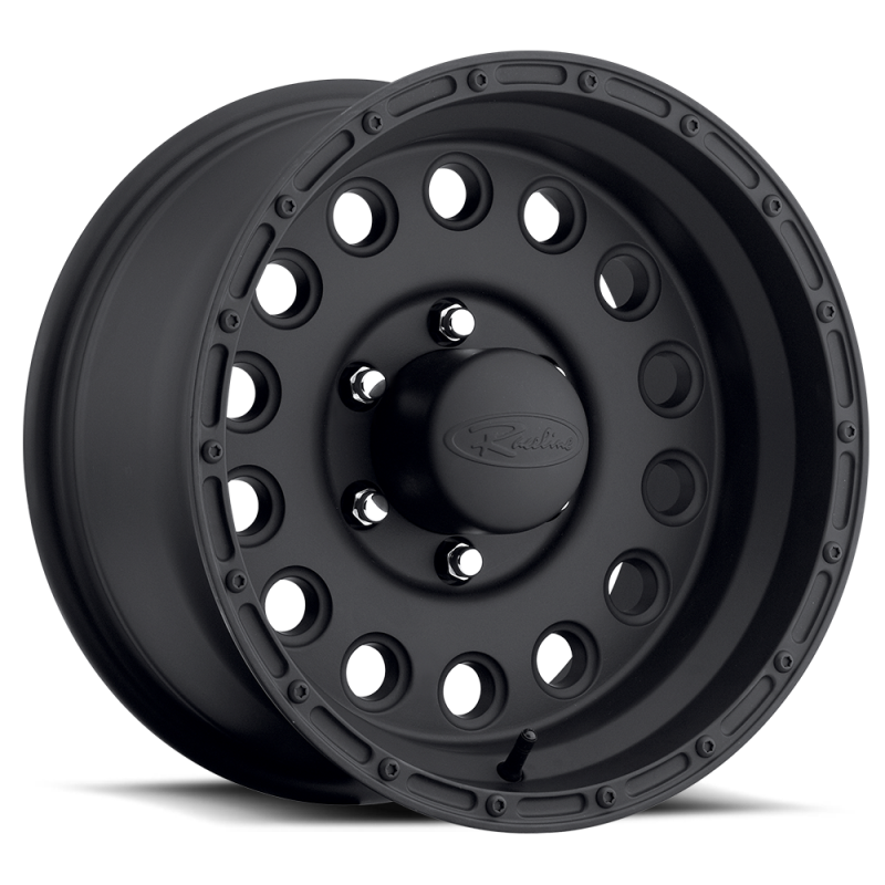 Raceline 887B Rock Crusher 15x10in / 5x139.7 BP / -47mm Offset / 107.95mm Bore - Satin Black Wheel thumbnail 2