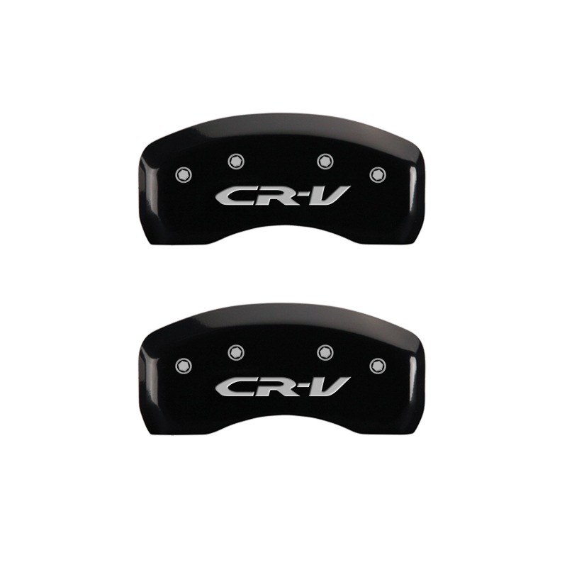 MGP 4 Caliper Covers Engraved Front Honda Engraved Rear CR-V Black finish silver ch thumbnail 9