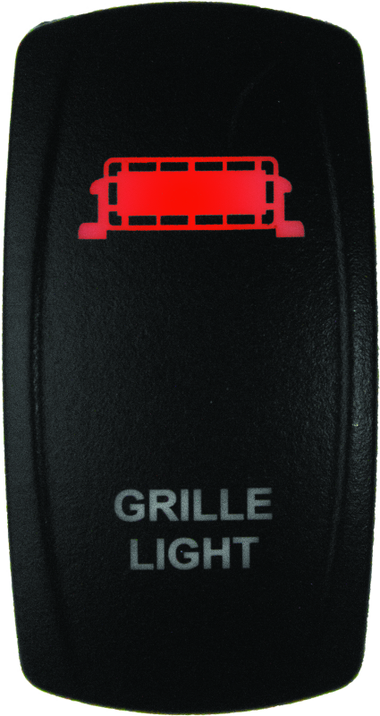 DragonFire Racing Lighted Switch Grill Light On/Off Red thumbnail 2
