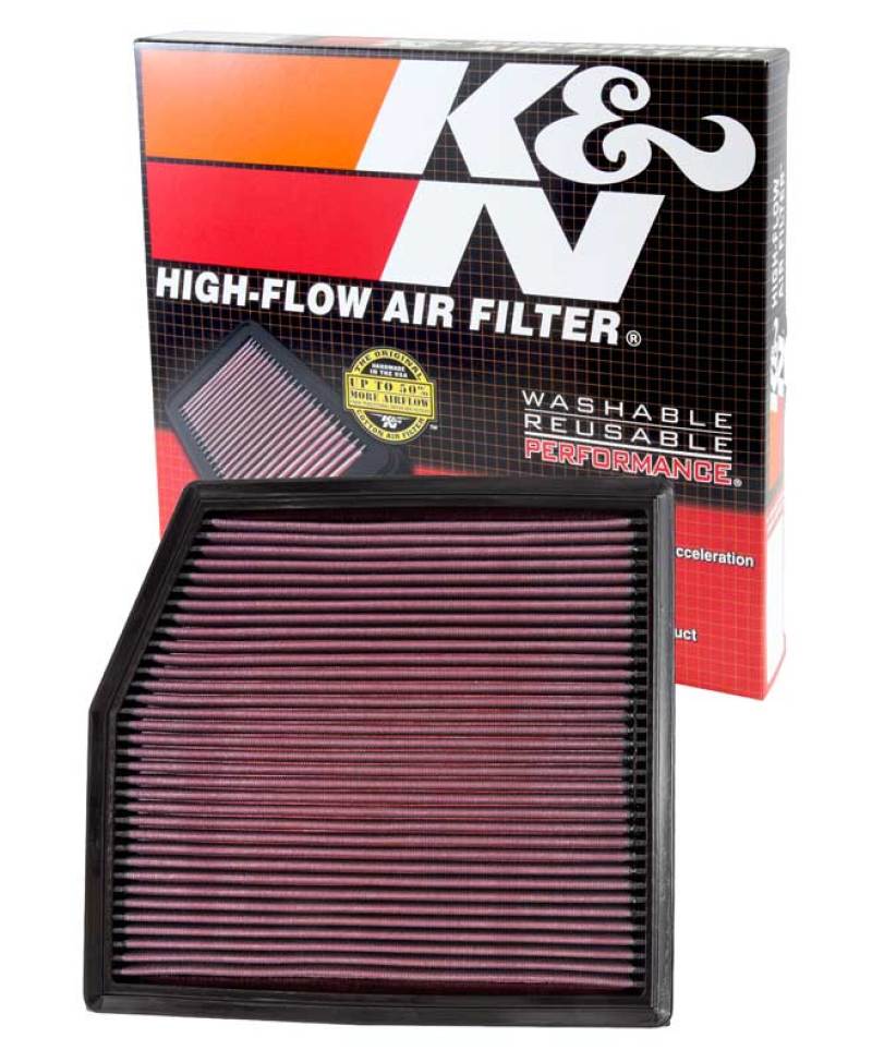 K&N 10-12 BMW 135i/335i/335i XDrive/X1 35i 3.0L L6 (E90) Replacement Air Filter thumbnail 4