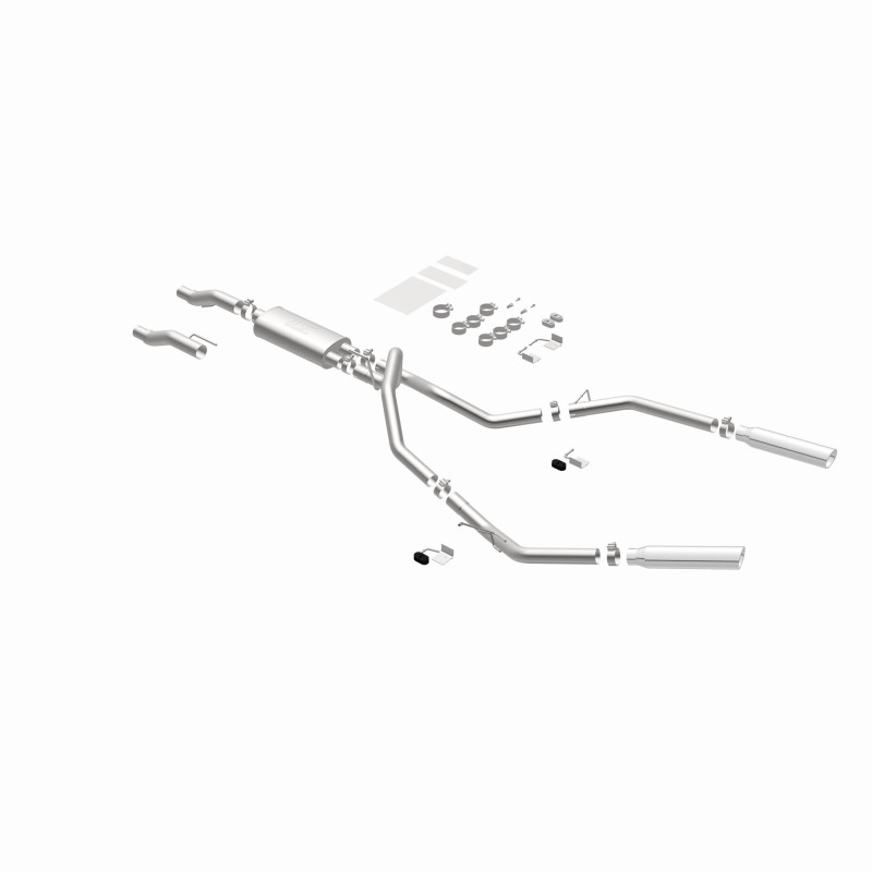 MagnaFlow 11 Ford F-150 3.7L/5.0L/6.2L SS Catback Exhaust Dual Split Rear Exit w/ 3.5in SS Tips thumbnail 4