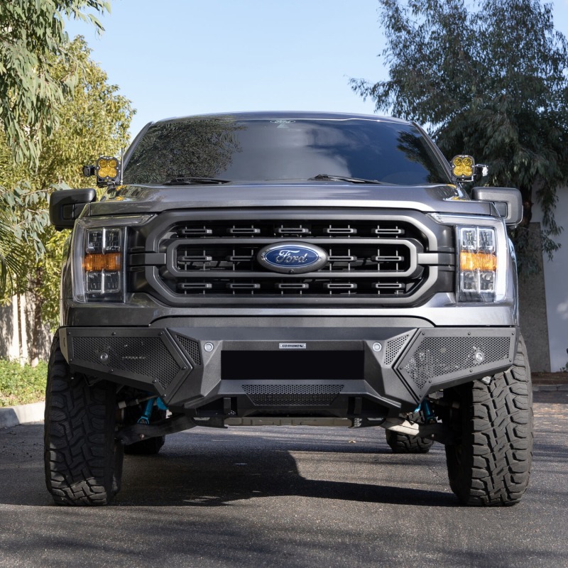 Go Rhino 21-23 Ford F-150 (4dr) Element Front Bumper w/ Fixed Light Bar Mount - Tex. Blk thumbnail 3