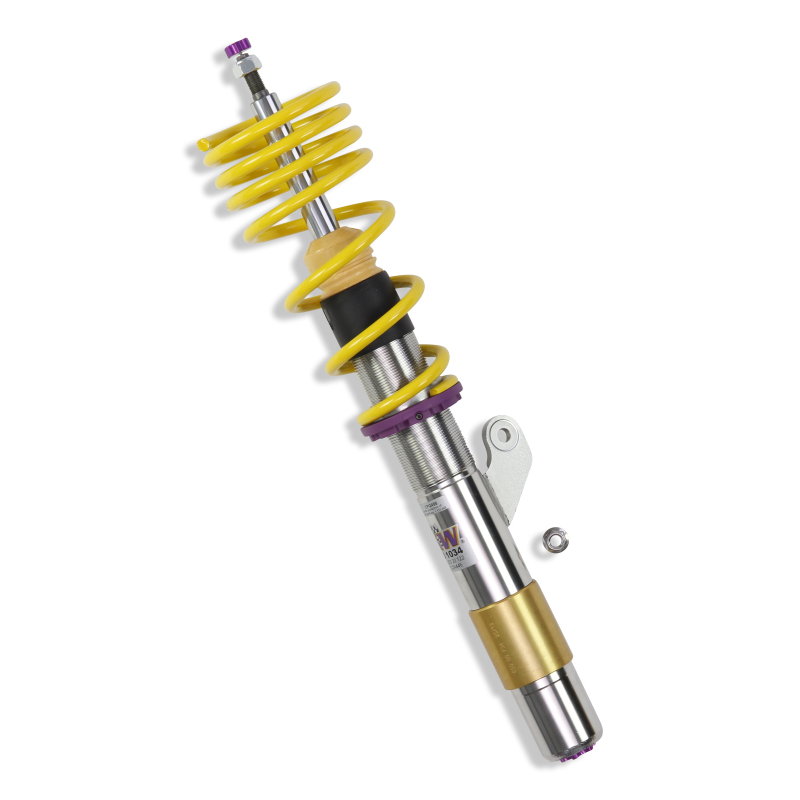 KW Variant 3 Coilover Kits 3522000D Kits, 3, 1.6 - 2.5 in. Lowered Front, 1.2 - 2.4 in. Lowered Rear, Shocks, Yellow Powdercoated Springs, BMW, Kit thumbnail 8