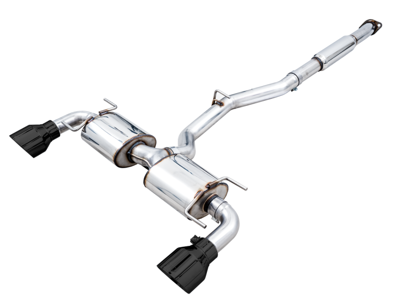 AWE Tuning Subaru BRZ/ Toyota GR86/ Toyota 86 Touring Edition Cat-Back Exhaust- Diamond Black Tips thumbnail 2
