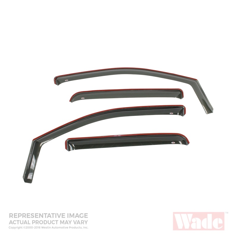 Westin 2010-2018 Toyota 4Runner In-Channel Wind Deflector 4pc - Smoke thumbnail 4