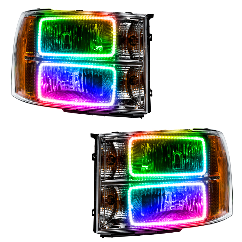 Oracle 07-13 GMC Sierra SMD HL - Square Ring Design - ColorSHIFT w/ 2.0 Controller thumbnail 4