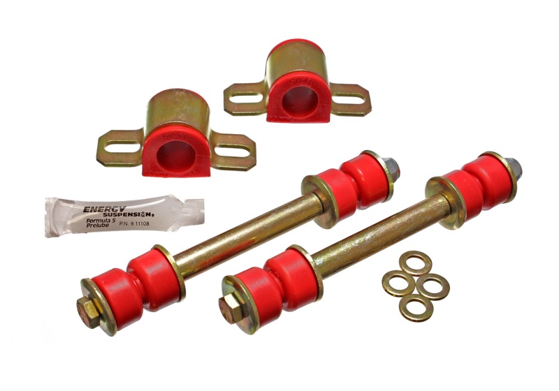 Energy Suspension 86-97 Nissan 720 & Hardbody PickUp 2WD Red 23mm Front Sway Bar Frame Bushings thumbnail 3