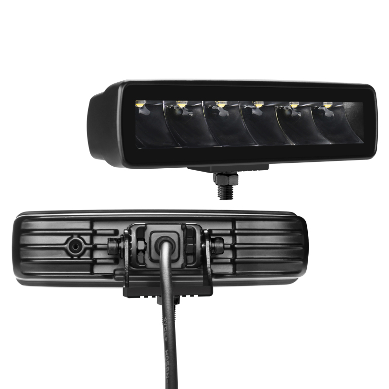 Go Rhino Xplor Blackout Series Sixline LED Spot Light Kit (Surface/Threaded Stud Mount) - Blk (Pair) thumbnail 5