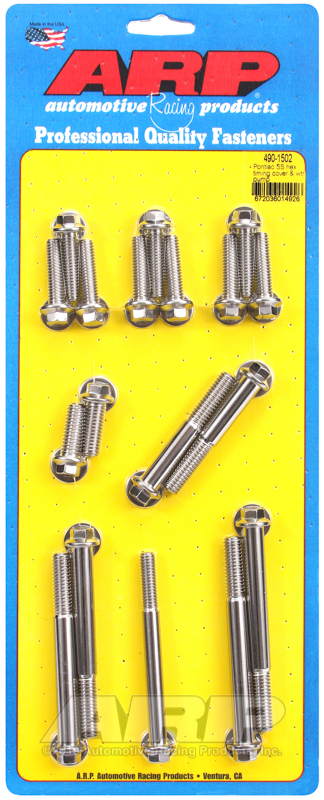 ARP Pontiac SS Polished Hex Timing Cover and Water Pump