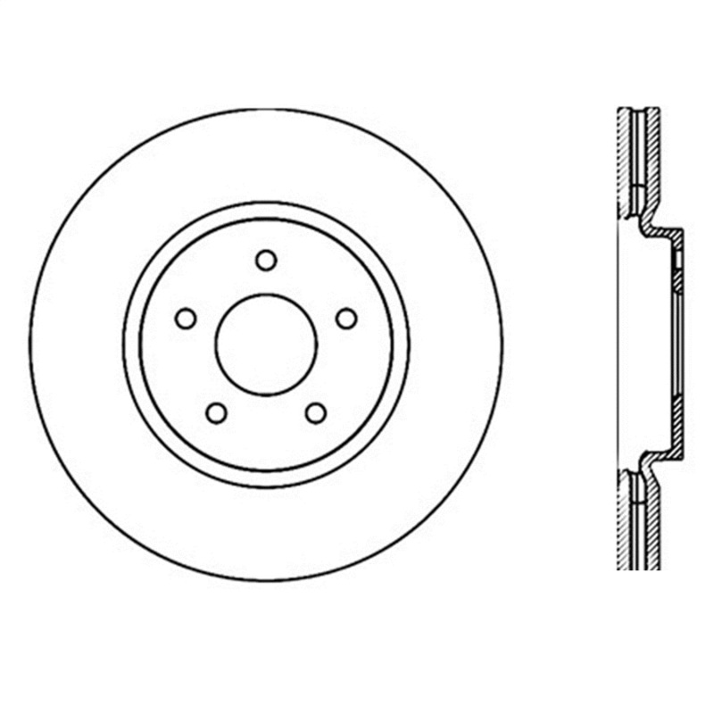 StopTech Infiniti G37 / Nissan 370Z SportStop Slotted & Drilled Front Left Rotor thumbnail 3
