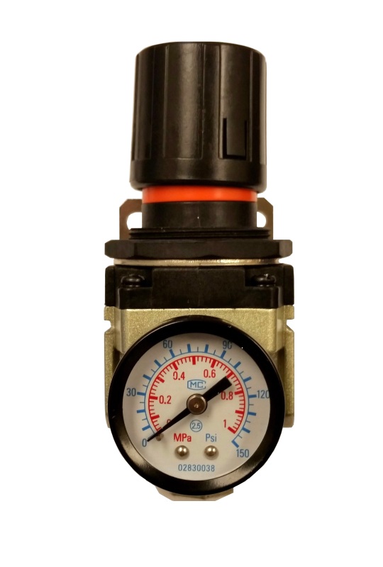 Kleinn 150 PSI Inline Air Pressure Regulator w/ 1/4In NPT Inlet / Outlet Ports thumbnail 2