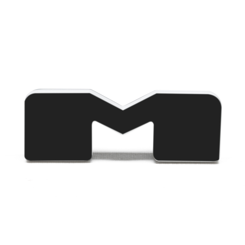 ORACLE Lighting Universal Illuminated LED Letter Badges - Matte Blk Surface Finish - M thumbnail 8