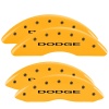 MGP 4 Caliper Covers Engraved Front & Rear Dodge Yellow Finish Black Char 2010 Dodge Ram 3500 thumbnail 8