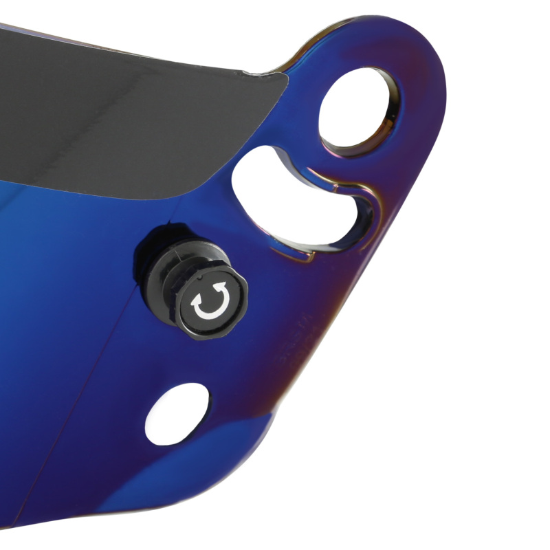 RaceQuip PRO Series Shield - Blue Iridium thumbnail 3