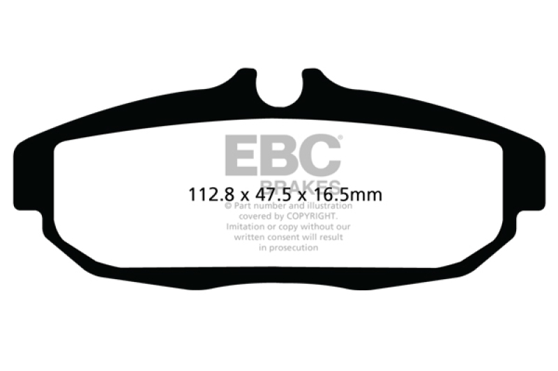 EBC 12 Ford Mustang 5.8 Supercharged (GT500) Shelby Yellowstuff Rear Brake Pads thumbnail 6